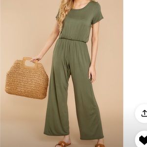 Green jumpsuit